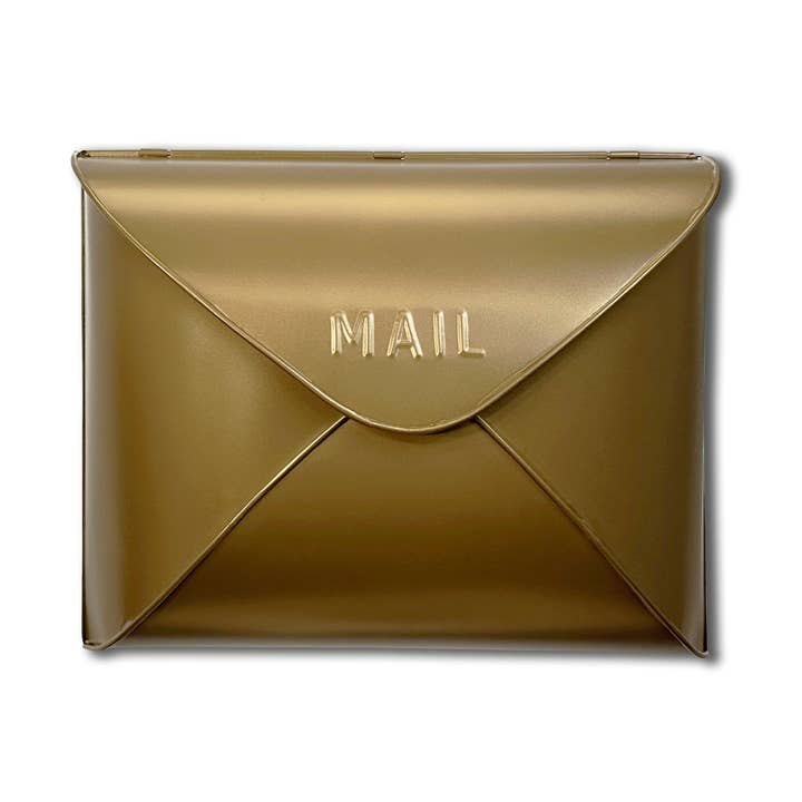 Antieke brievenbus met koperen envelop, klein voor wholesale door NACH