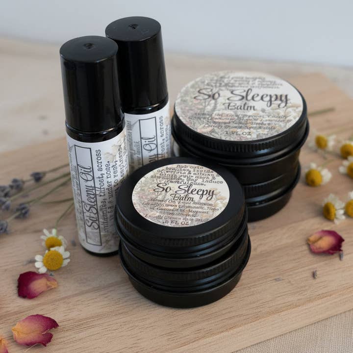 So Sleepy Balm & Oil for Evening Comfort & Relaxation for wholesale by Smittys Little Farm
