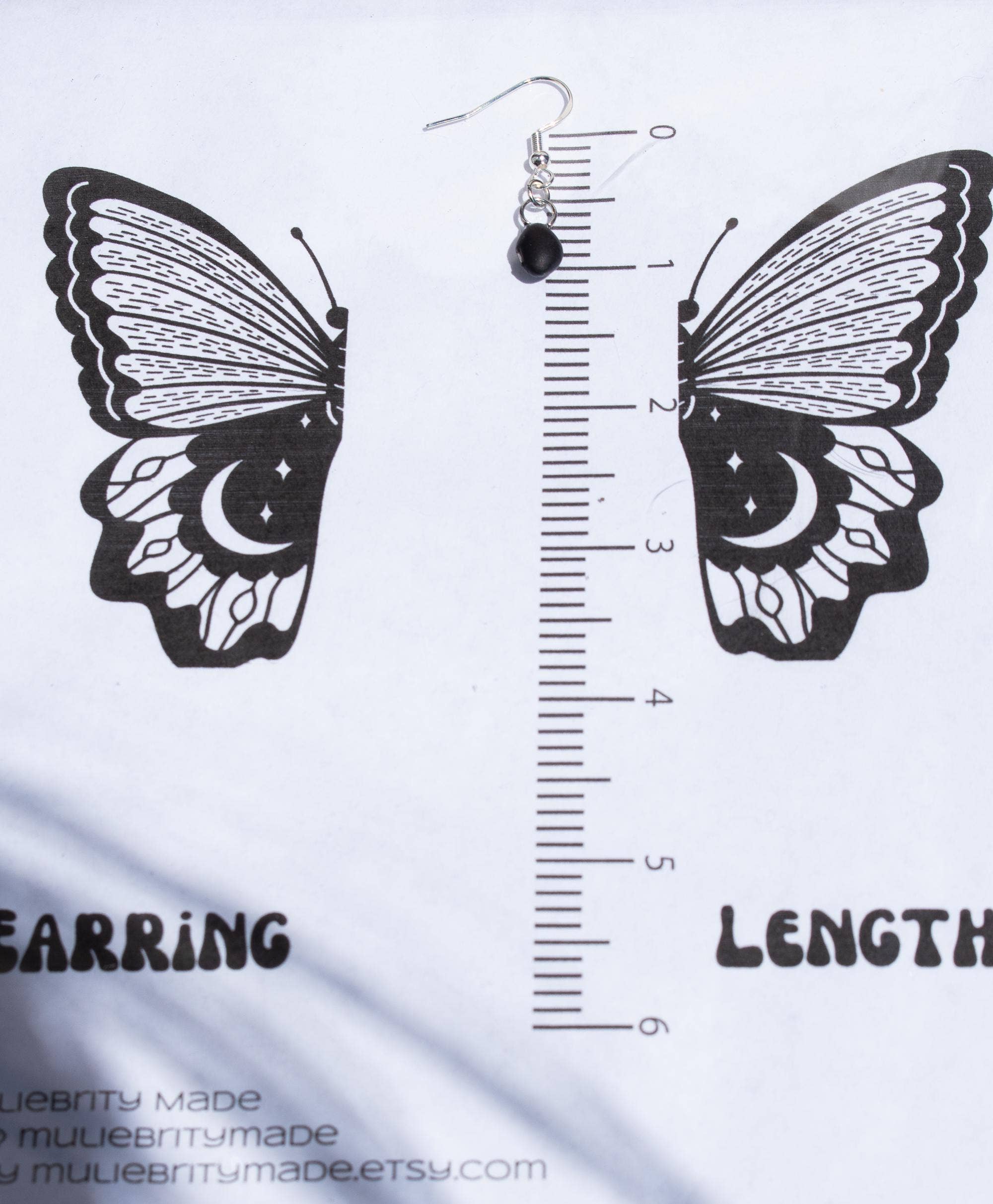 Shutterhaus - Wholesale Dangle Earrings - Organic Dried Black Bean Hypoallergenic Earrings #24