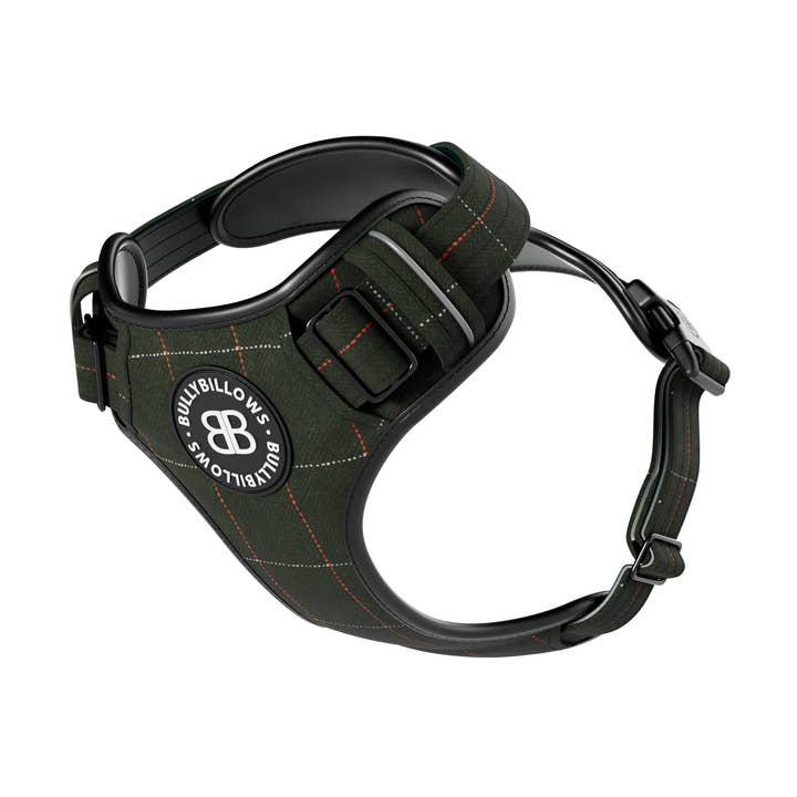 Premium Comfort Tweed Harness Non Restrictive Adjustable #2 for wholesale by BullyBillows Ltd
