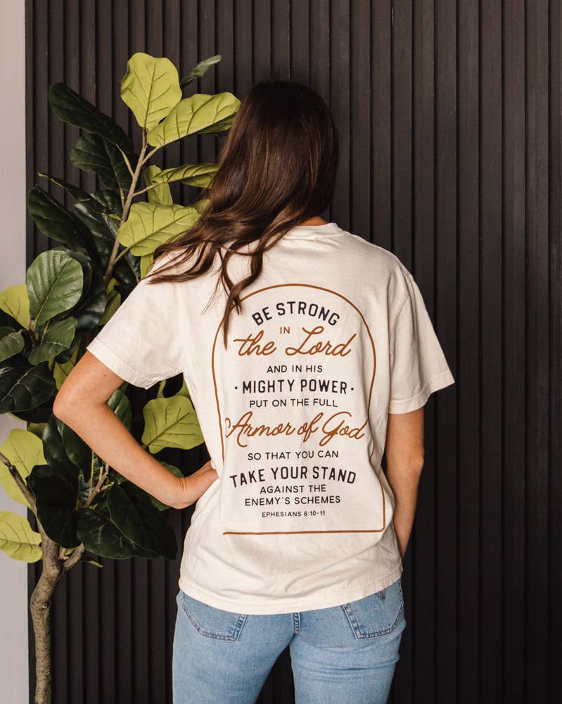 The Anastasia Co – Engroshandel T-shirt med print - Dame – Guds rustning Tee3