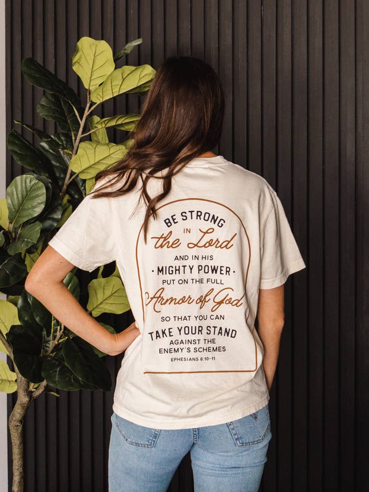 The Anastasia Co - Wholesale Screen Printed T-Shirt - Women's - Armor of God Tee3