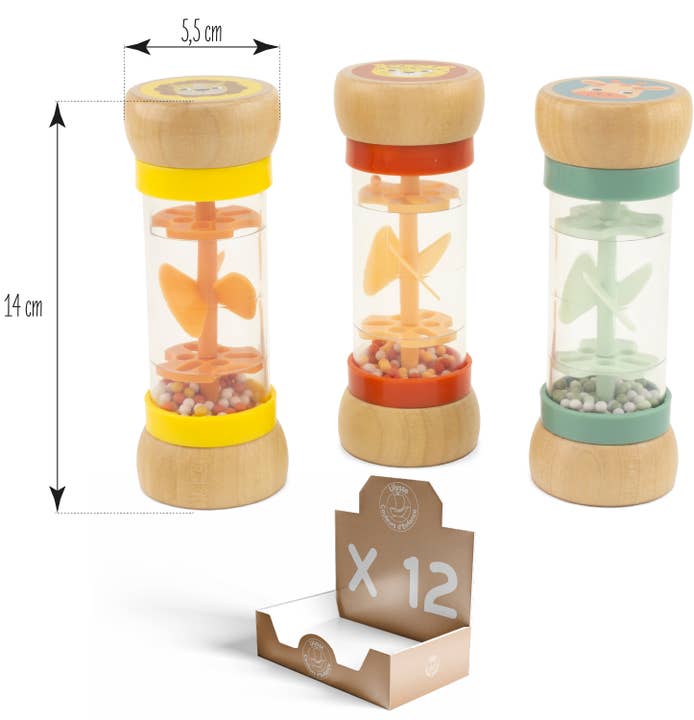 Ulysse Couleurs d'Enfance - Wholesale Wood Toy - Kids - MINI RAIN STICK1