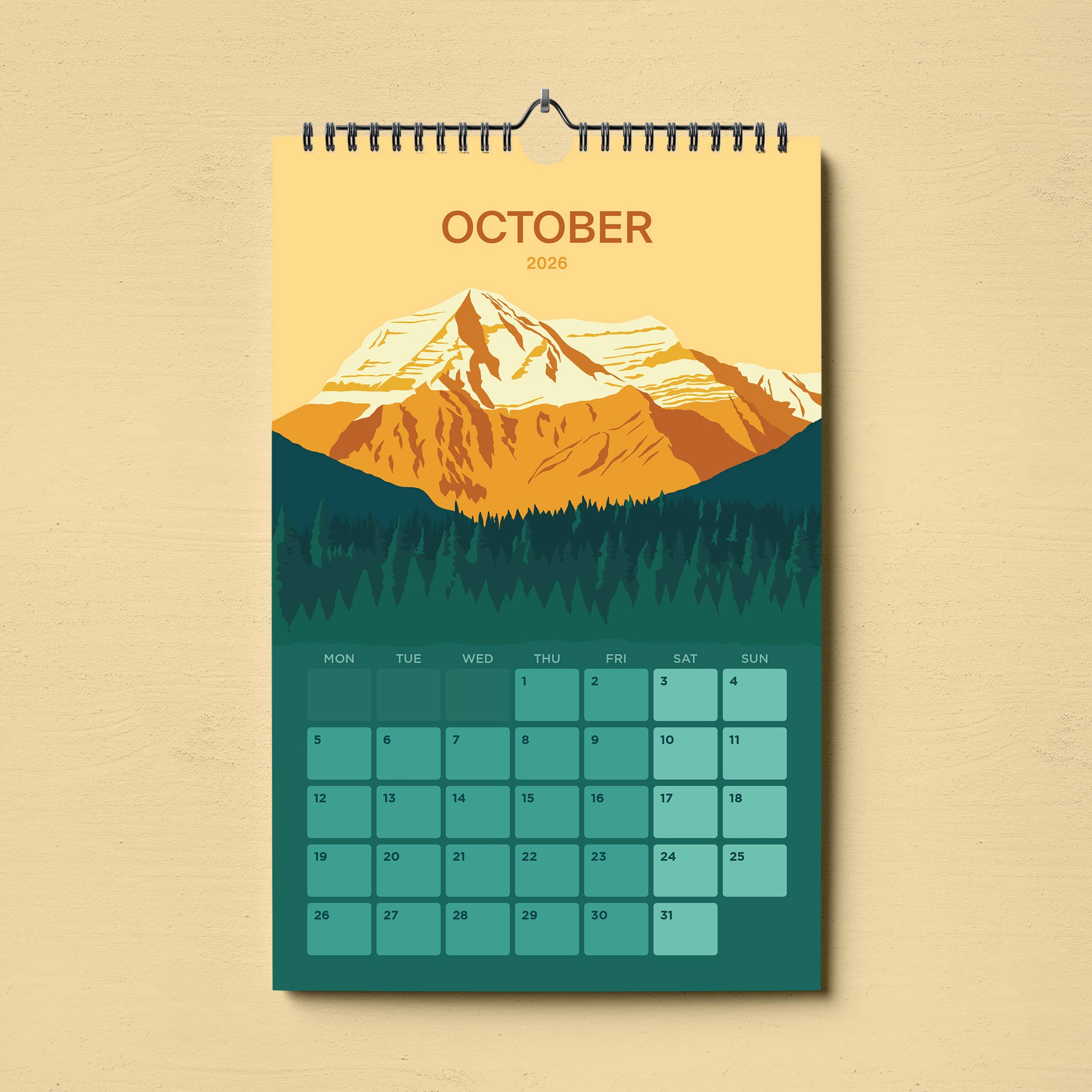 Ivivid Design - Wholesale Calendar - Mountain Calendar 202610
