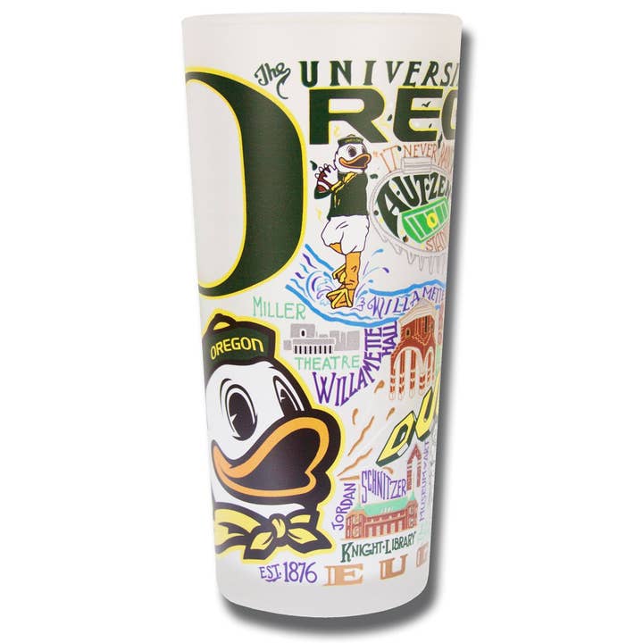 catstudio - Wholesale Drinking Glass/Cup - Oregon, University of Collegiate Drinking Glass