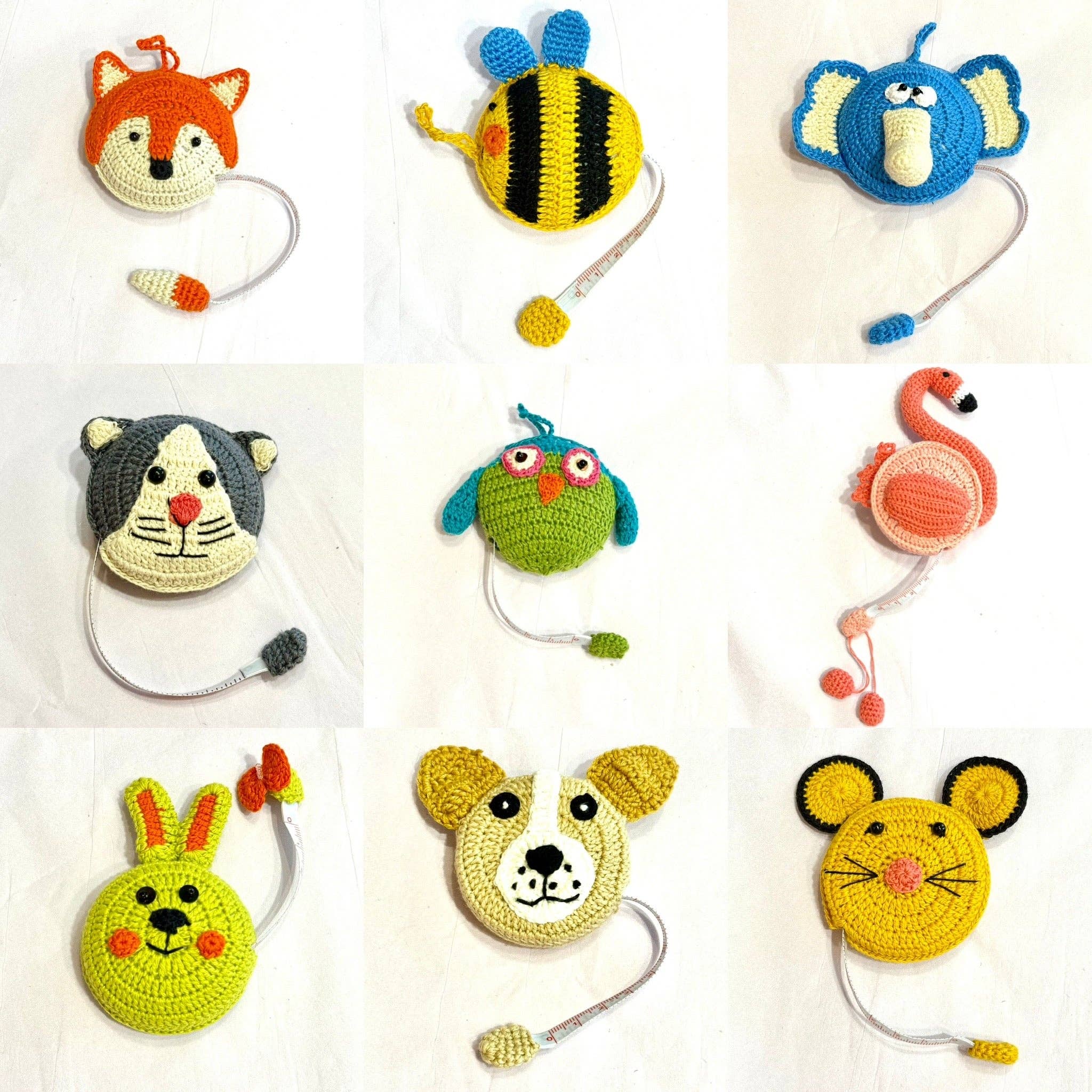 Wooven - Wholesale Measuring Tape - Crocheted Tape Measures, NOW 26 Styles! handmade by refugees27
