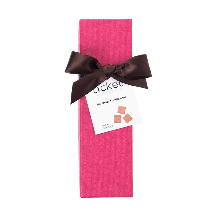 Soft Peanut Butter Brittle Candy – Pink Gift Box for wholesale by Le Grand Confectionary