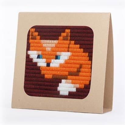 SOZO DIY - Baby Fox Picture Frame Needle Point Kit for wholesale by SOZO DIY