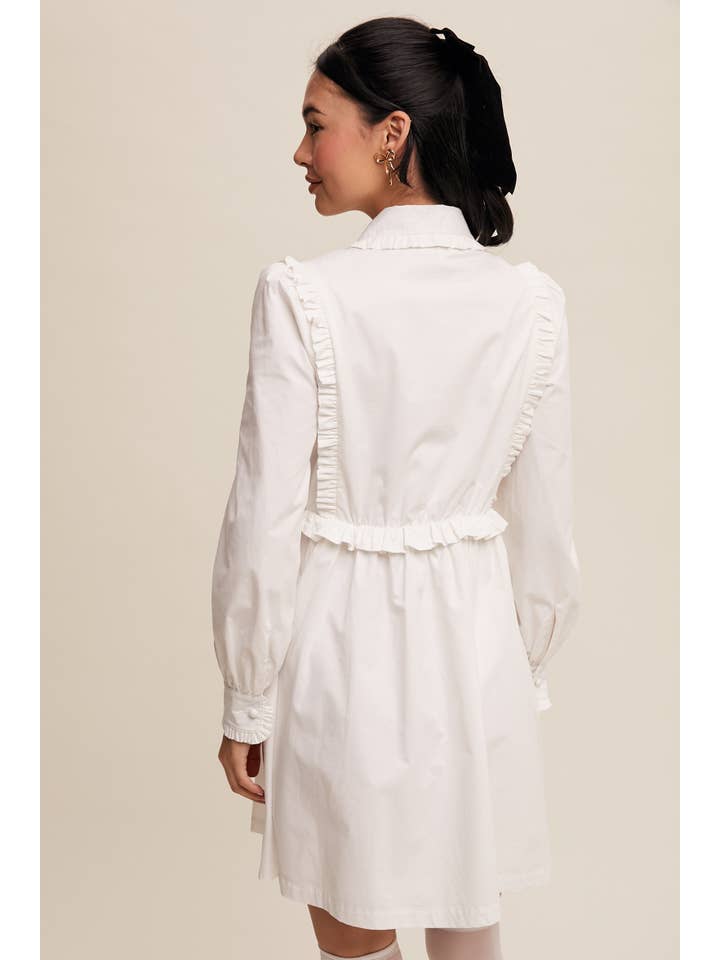 Listicle - Wholesale Dress – Women's - Floral Ruffle Mini Dress7