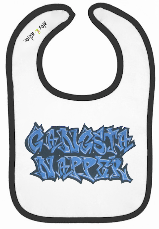 REMOVED BRAND - Wholesale Bib - Baby - Gangsta Napper Baby Bib0