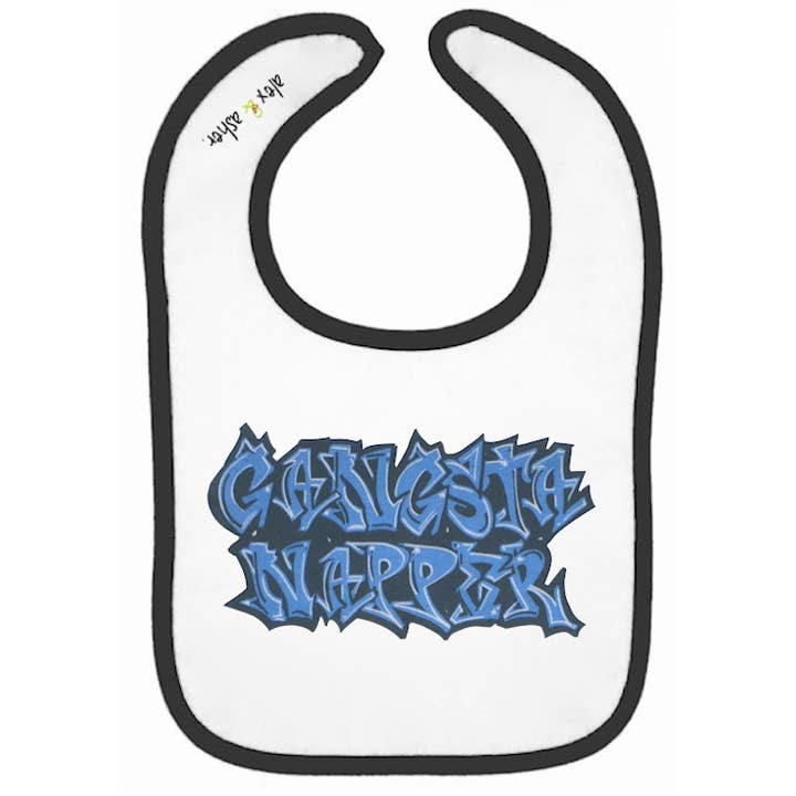 REMOVED BRAND - Wholesale Bib - Baby - Gangsta Napper Baby Bib