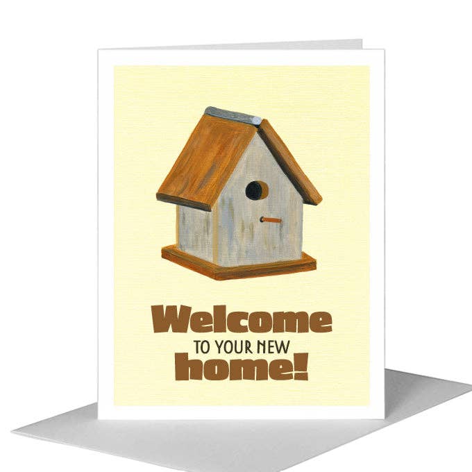 Birdhouse, Greeting Card (#8617CA) for wholesale by Printed Canvas