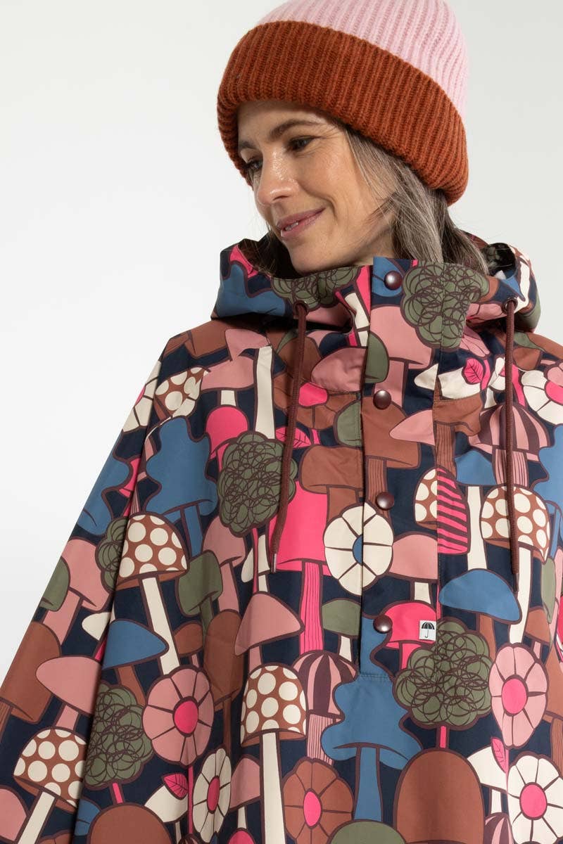 Danefae København - Wholesale Raincoat - Women's - Danebodil Rainponcho Dk Navy MYCOLOGY4