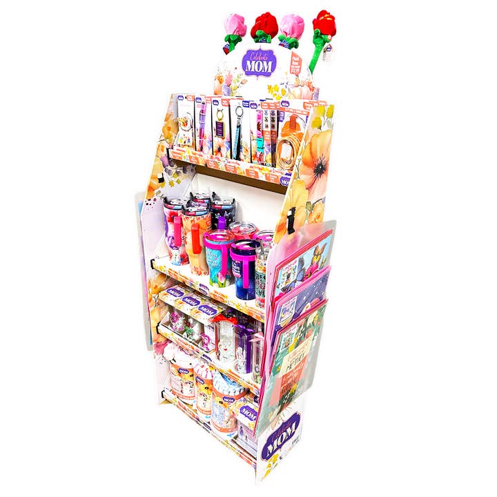 Mother's Day Celebrate Mom Floor Display - 72 Pieces for wholesale by Novelty Brands