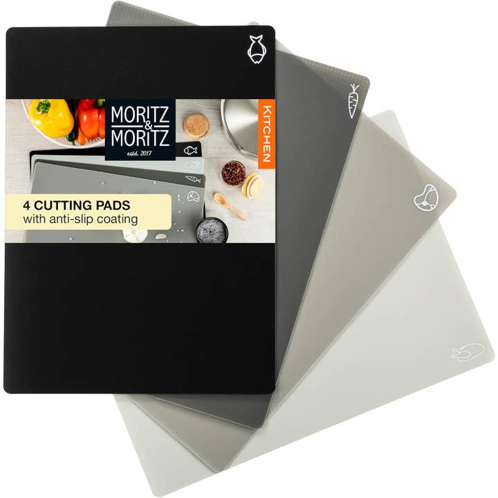 BPA-Free Non-Slip Dishwasher Safe Plastic Cutting Boards for wholesale by Moritz & Moritz