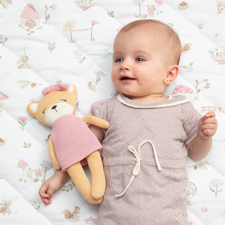 Living Textiles - Wholesale Cot/crib sheets - Organic Reversible Cot Comforter - Whimsical Wonderland1