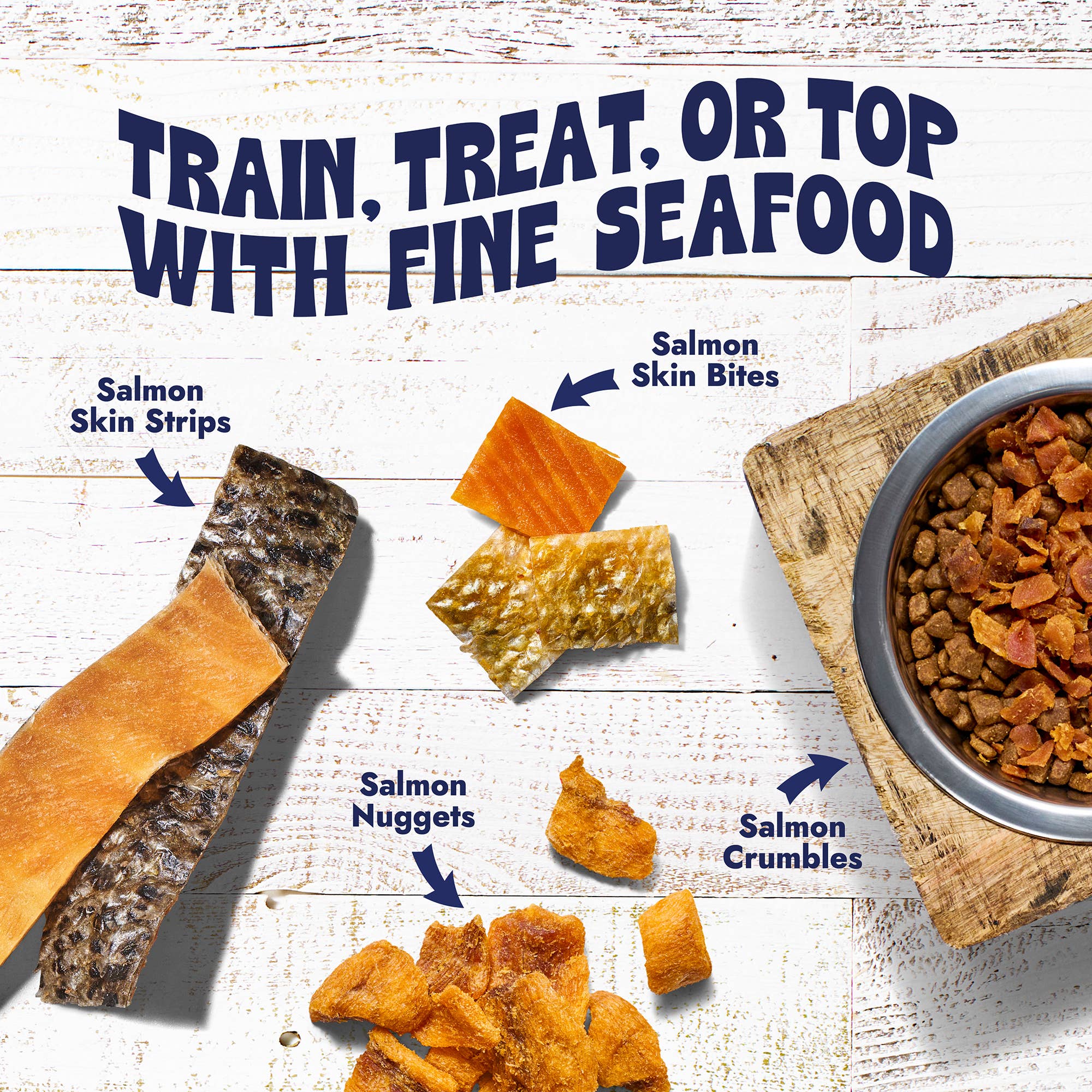 Finfare Pet Foods - Wholesale Pet Treats - Dog - On-the-Go Freeze-Dried Salmon Nuggets - Dogs, 14, 0.5oz Pks7