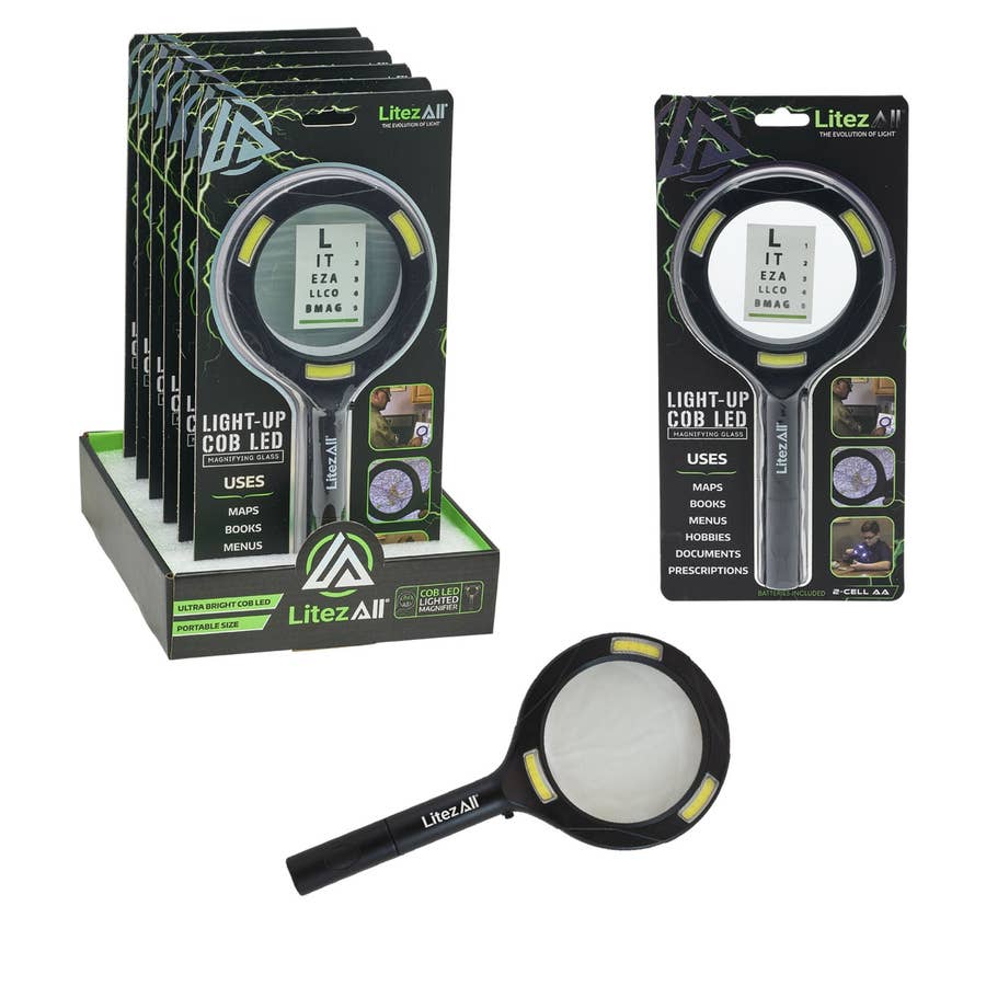 COB LED Magnifiers (12 pc DISPLAY)