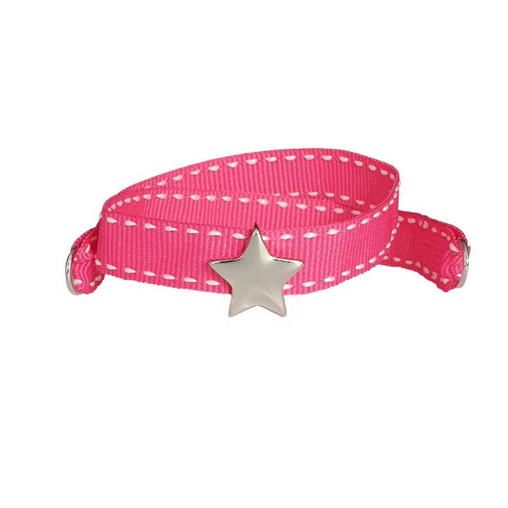 Smartever Srl - Wholesale Woven/Braided Bracelet - PALLADIUM STAR PINK BRACELET