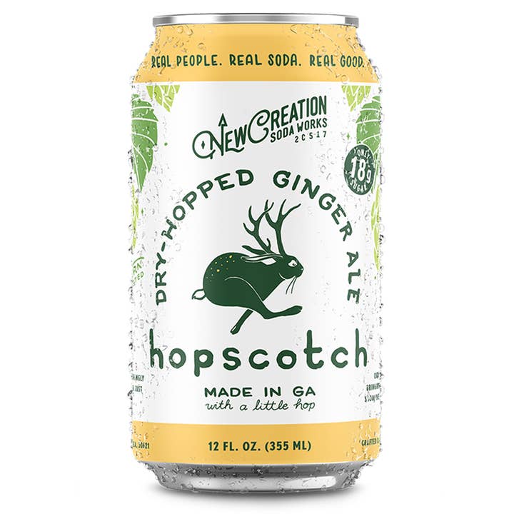 New Creation Soda - Wholesale Soda/Carbonated Drink - Hopscotch Dry-Hopped Ginger Ale (Case of 16)4