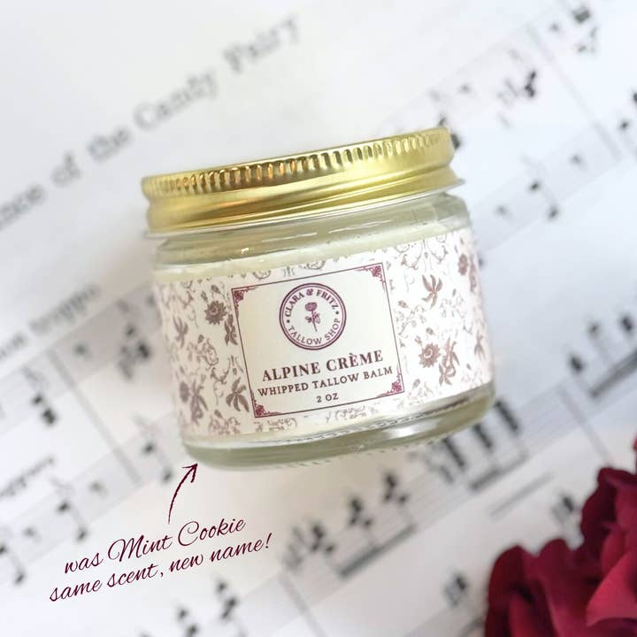 Scented Whipped Tallow Balm 2 oz for wholesale by Clara & Fritz