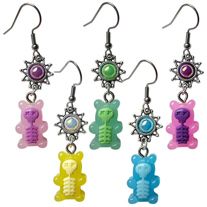 Electrified ⚡ Gummy Bear Earrings for wholesale by Cheeky Trendy