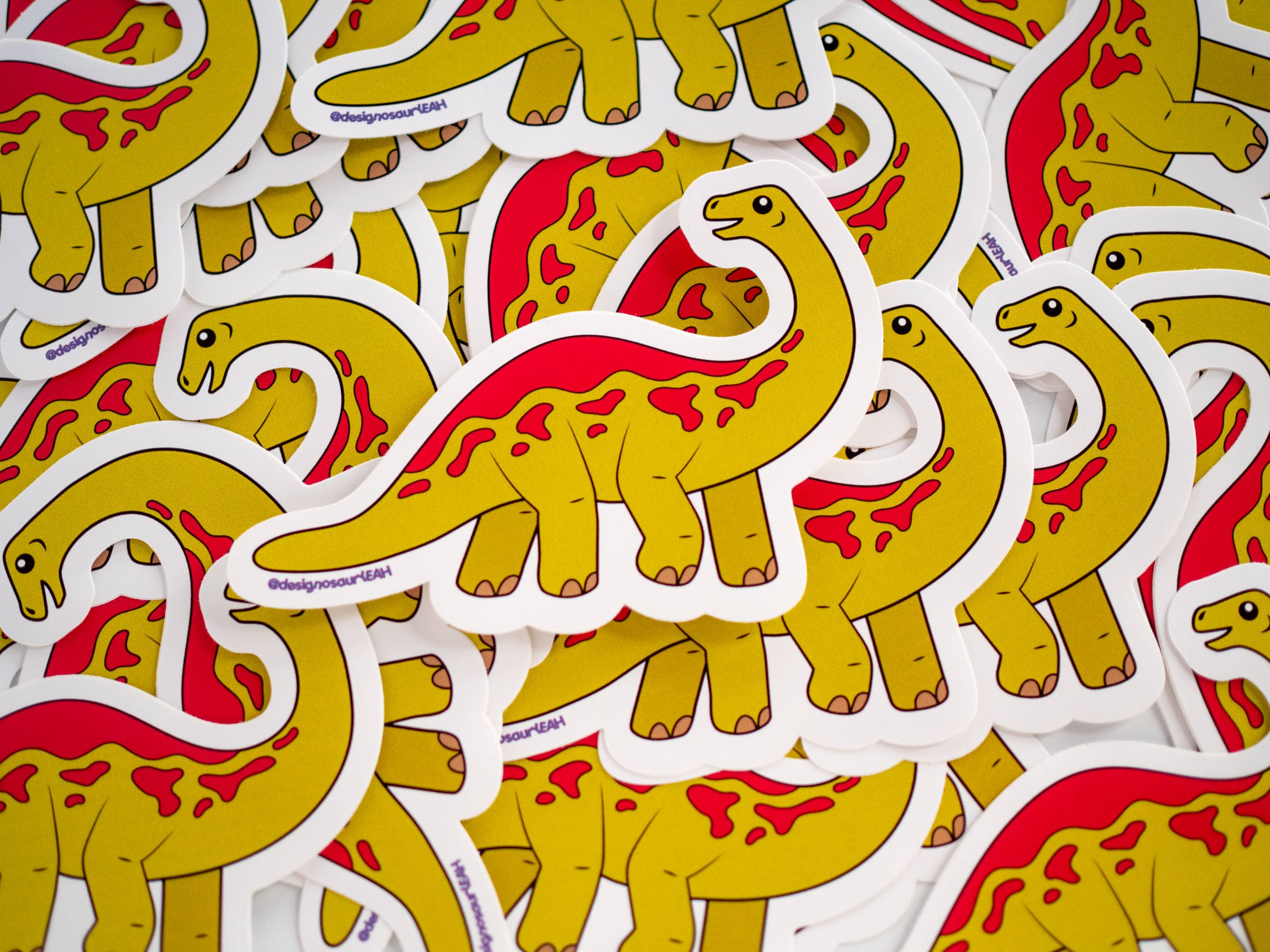 designosaur – wholesale Sticker – Diplodocus dinosaur vinyl sticker (4 inch)7