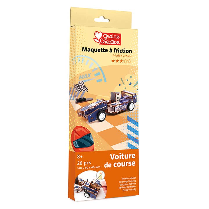 Graine Créative - Wholesale Toy Car/Truck - Kids - 3D WOOD MODEL FORMULA 1 VEHICLE1