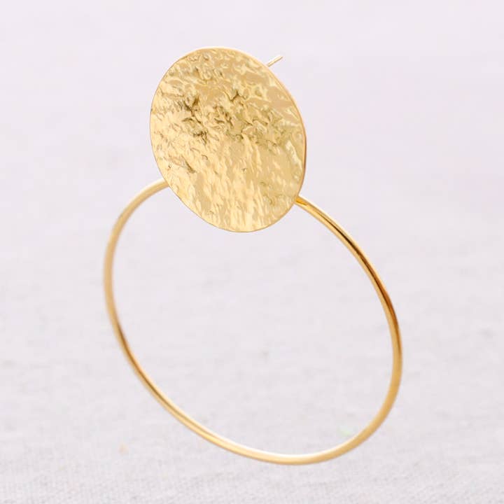 Edelstahl-Ohrringe Medaillon Anhänger Creole für den Großhandel von Sonata