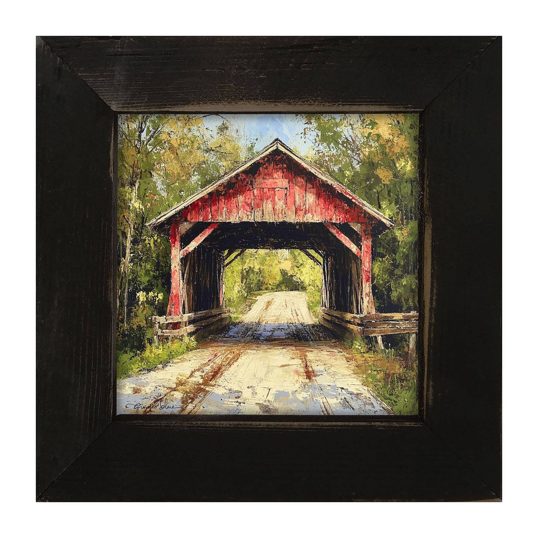 ginger blue - Wholesale Art Print - Covered Bridge4