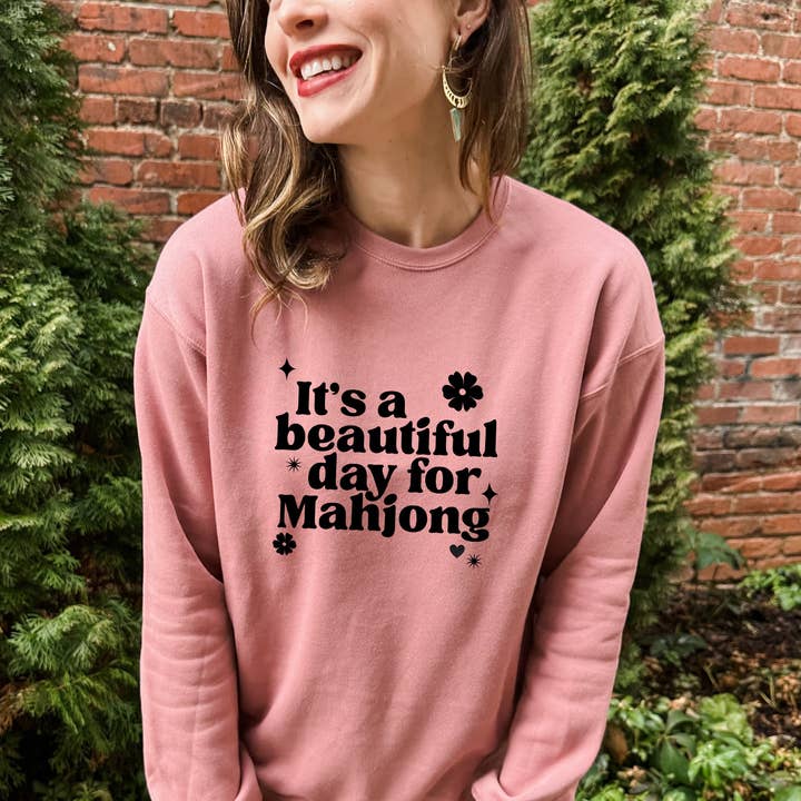 C'est une belle journée pour le Mahjong - Sweatshirt unisexe pour la vente par Moonlight Makers