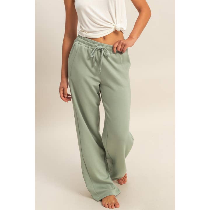 Pantaloni larghi con vita elastica per la vendita all'ingrosso da parte di Double Zero