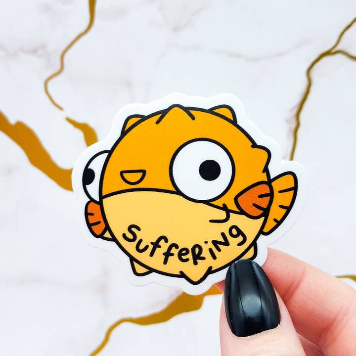 Toku Arts - Wholesale Sticker - Sufferfish Vinyl Sticker