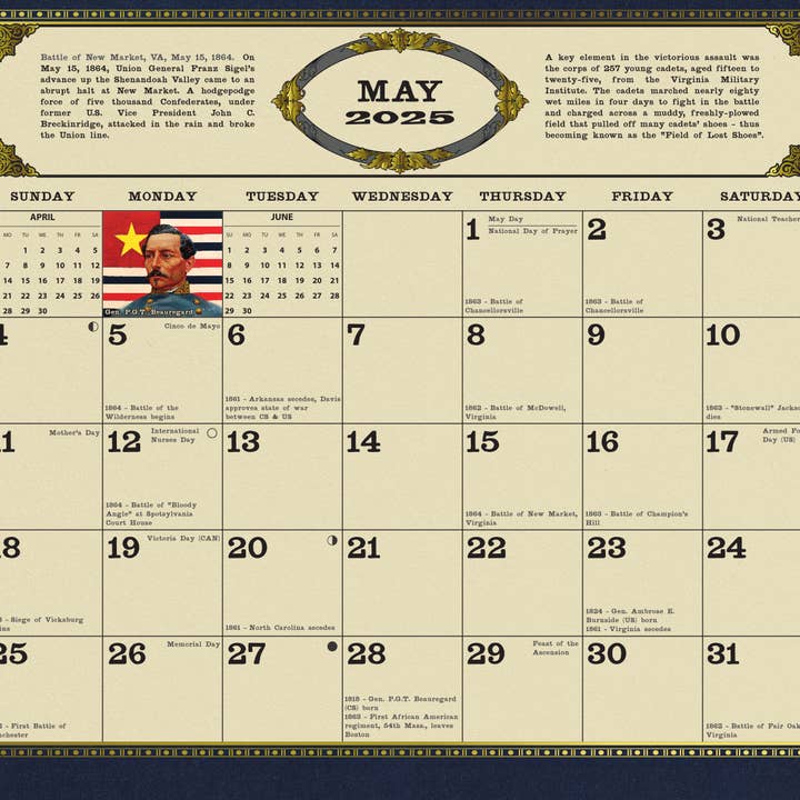 History Calendars - Wholesale Calendar - The NEW 2025 Mort Künstler Civil War Calendar