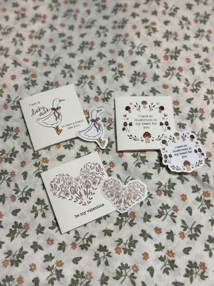 Pack Saint-Valentin Cottage Core pour la vente par Megan Lindsey Illustration