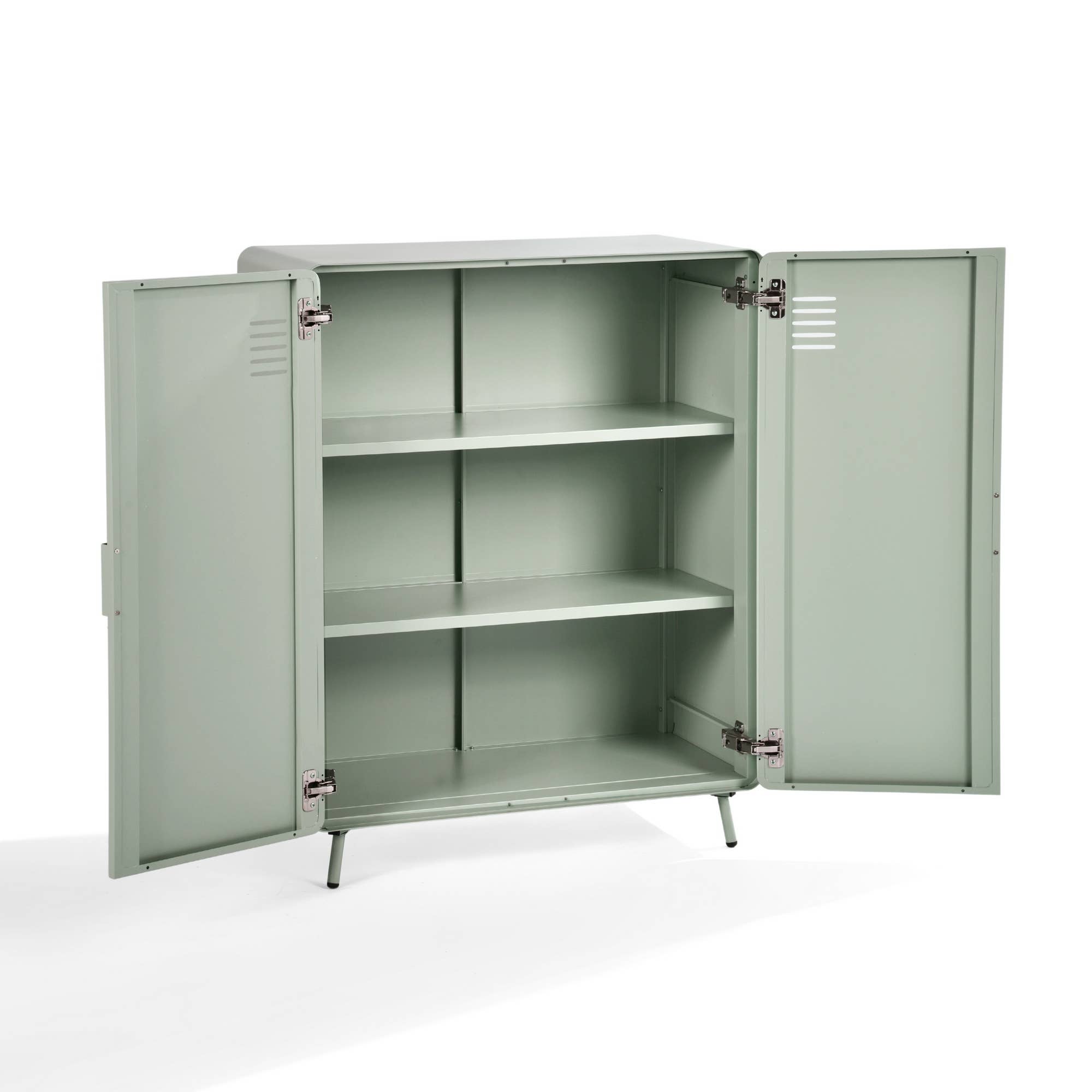 HOMYCASA DESIGN INC - Wholesale Cabinet - Industrial 2-Door Steel Storage Cabinet - 31.5" Wide15