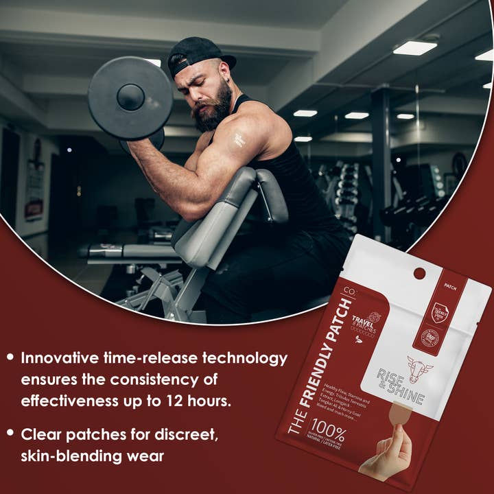 Friendly Patch CO - Wholesale Oral Supplement/Vitamin - The Friendly Patch Rise & Shine for men 8 patches6