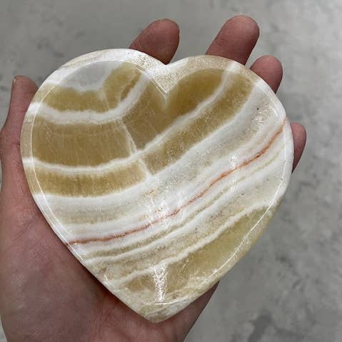 Heart Banded Onyx Bowl 4" for wholesale by Casablanca Exports
