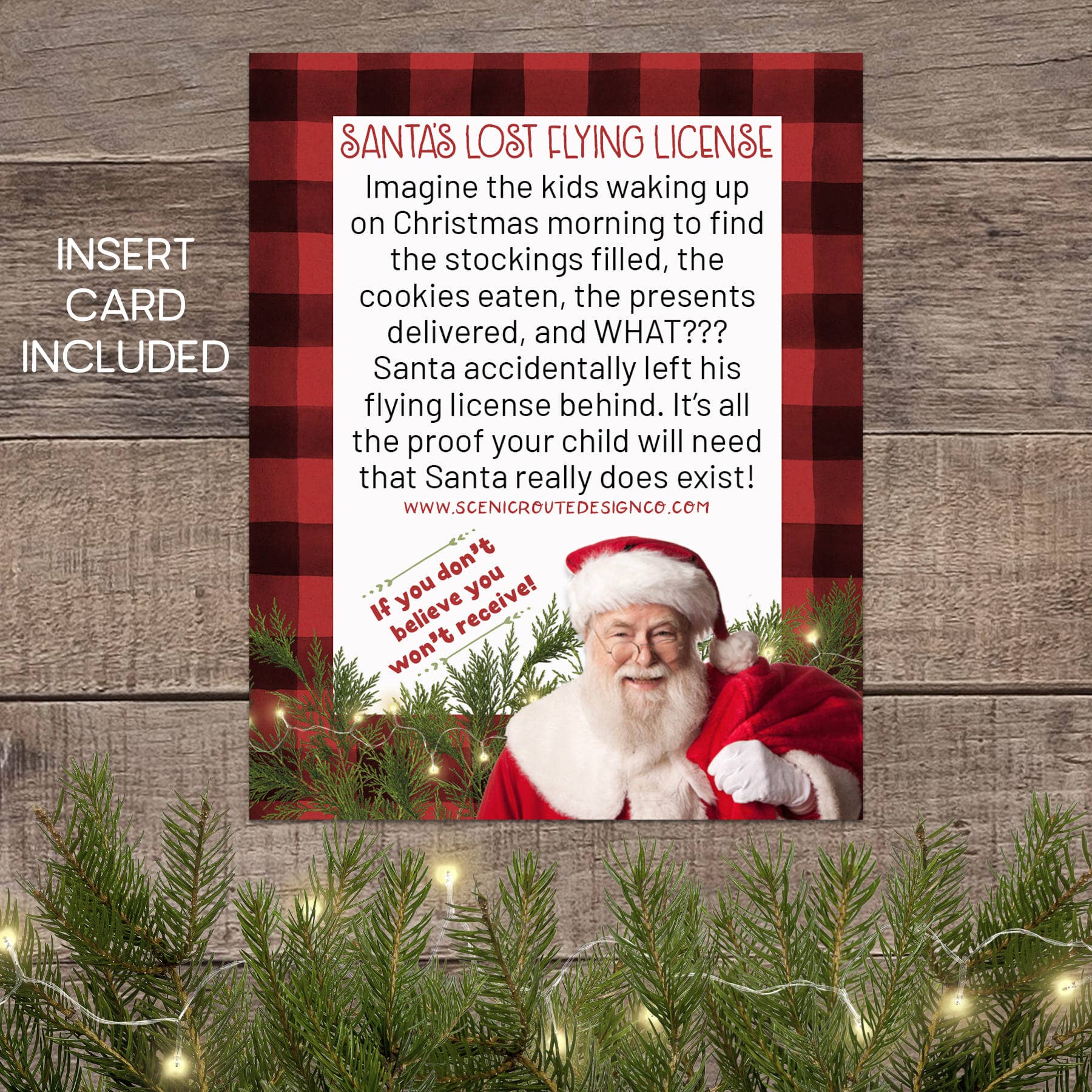 Scenic Route Design Co. - Wholesale Christmas Decoration - Santa's Lost Flying License Packaged (12)1