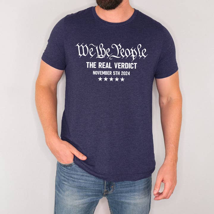 The Real Verdict We The People T-shirt met grafische print voor wholesale door God And Glory Gifts