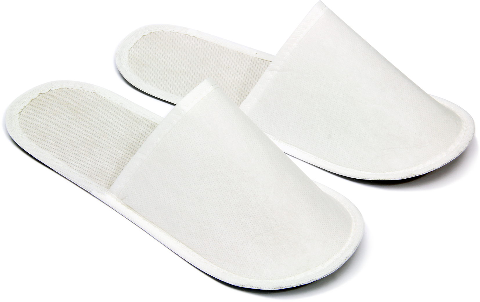 Supplyity - Vente Chaussons – unisexe - Chochili 5 paires de pantoufles jetables non tissées emballées en tissu pour invités de mariage Airbnb Spa Adulte Homme Femme Taille 10-11, Blanc2