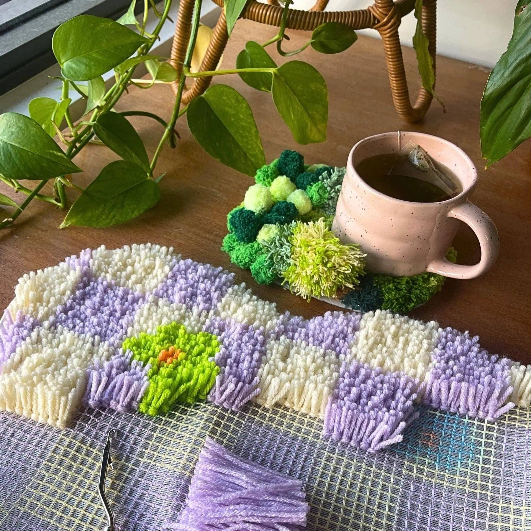 Craft Club – wholesale DIY craft kit – Grassy Garden - Moss Coaster Kit6