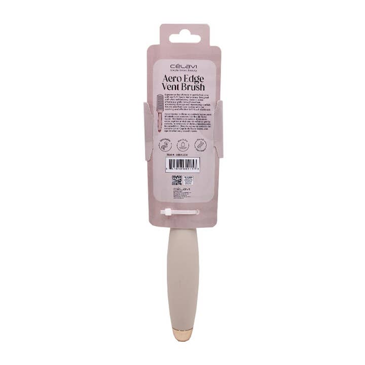 PINEAPPLE Beauty - Wholesale Hair Brush/Comb - Celavi HRA504 Beige Aero Edge Vent Brush - 12 pcs