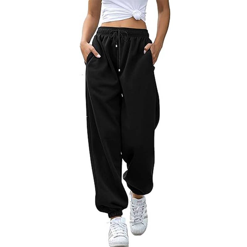 HIDDENBRAND - Wholesale Pants - Women's - Fall Baggy Jogging Sweatpants Trouser 16 Colors4