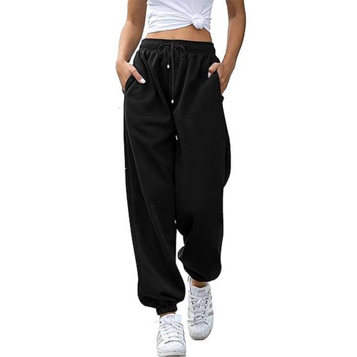 HIDDENBRAND - Wholesale Pants - Women's - Fall Baggy Jogging Sweatpants Trouser 16 Colors4