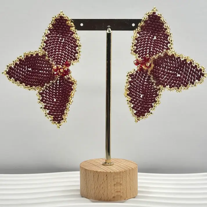 Bellalu Jewelry and Accessories - Wholesale Dangle Earrings - Half Flower Earrings – Modern Floral Statement Jewelry 2