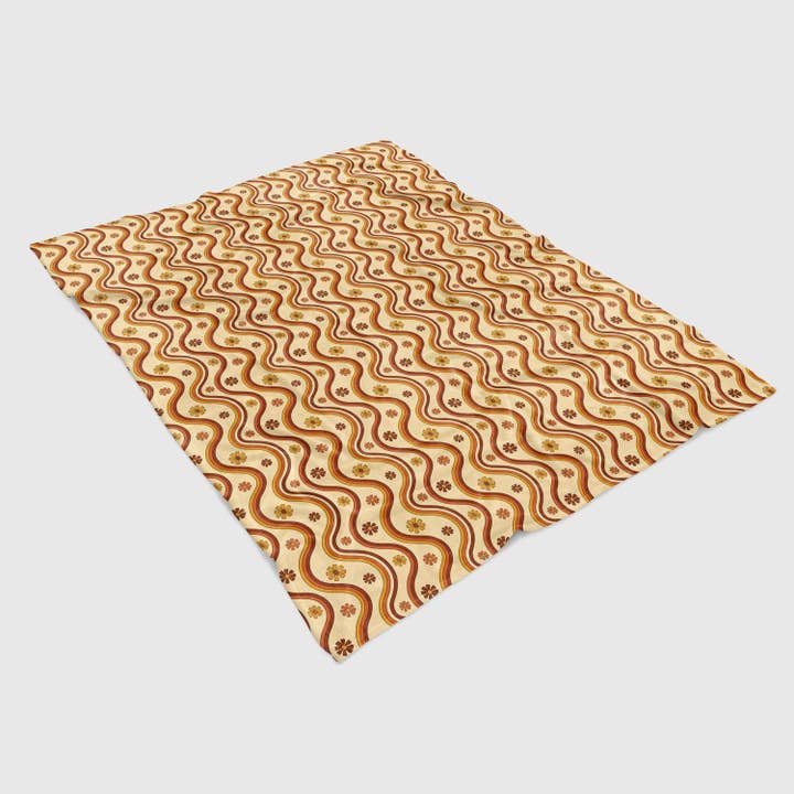 Squiggle Retro Blanket for wholesale by Nirvana Threads