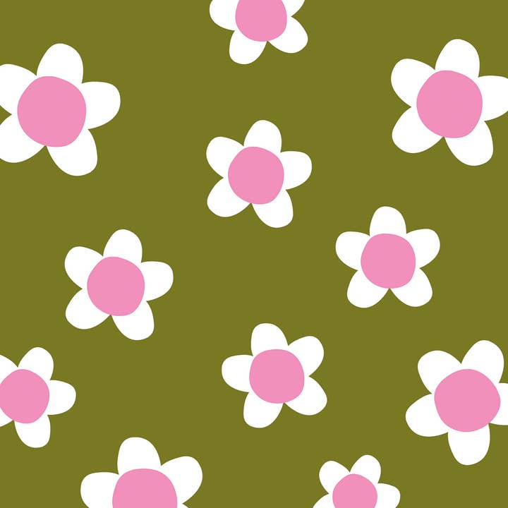 Flower Fun Grön Servett 33X33 för wholesale av ppd Paperproducts Design GmbH