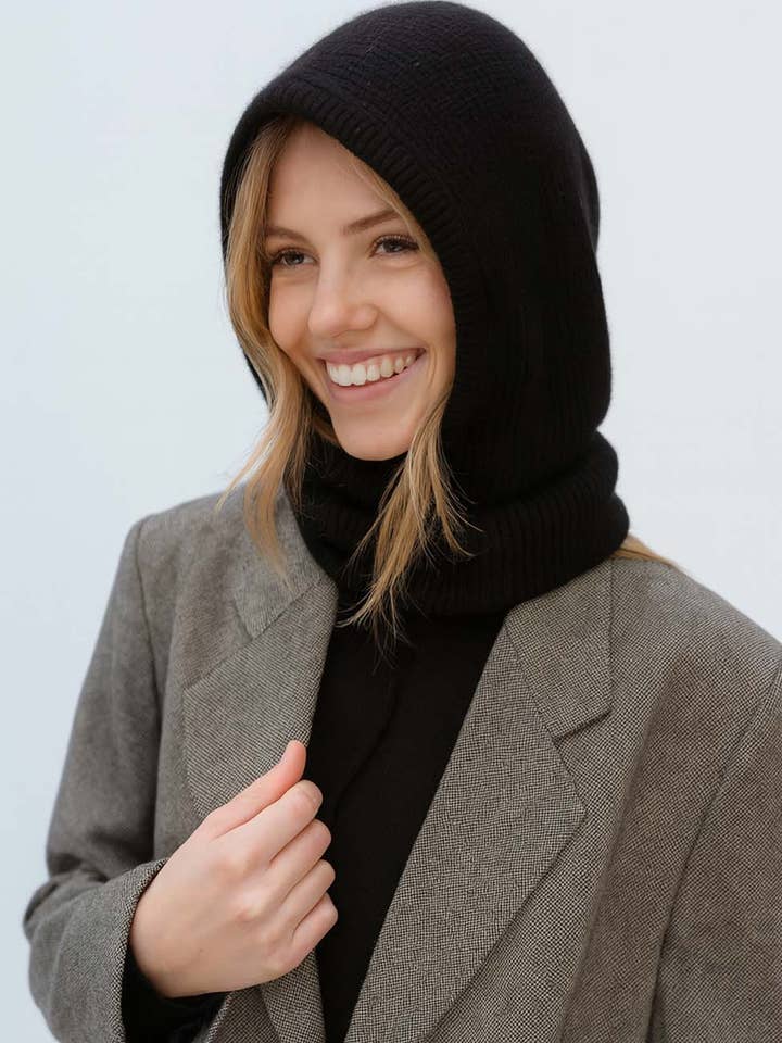 Damen modische einteilige Kapuzen-Strickmütze für den Großhandel von Sweetkama