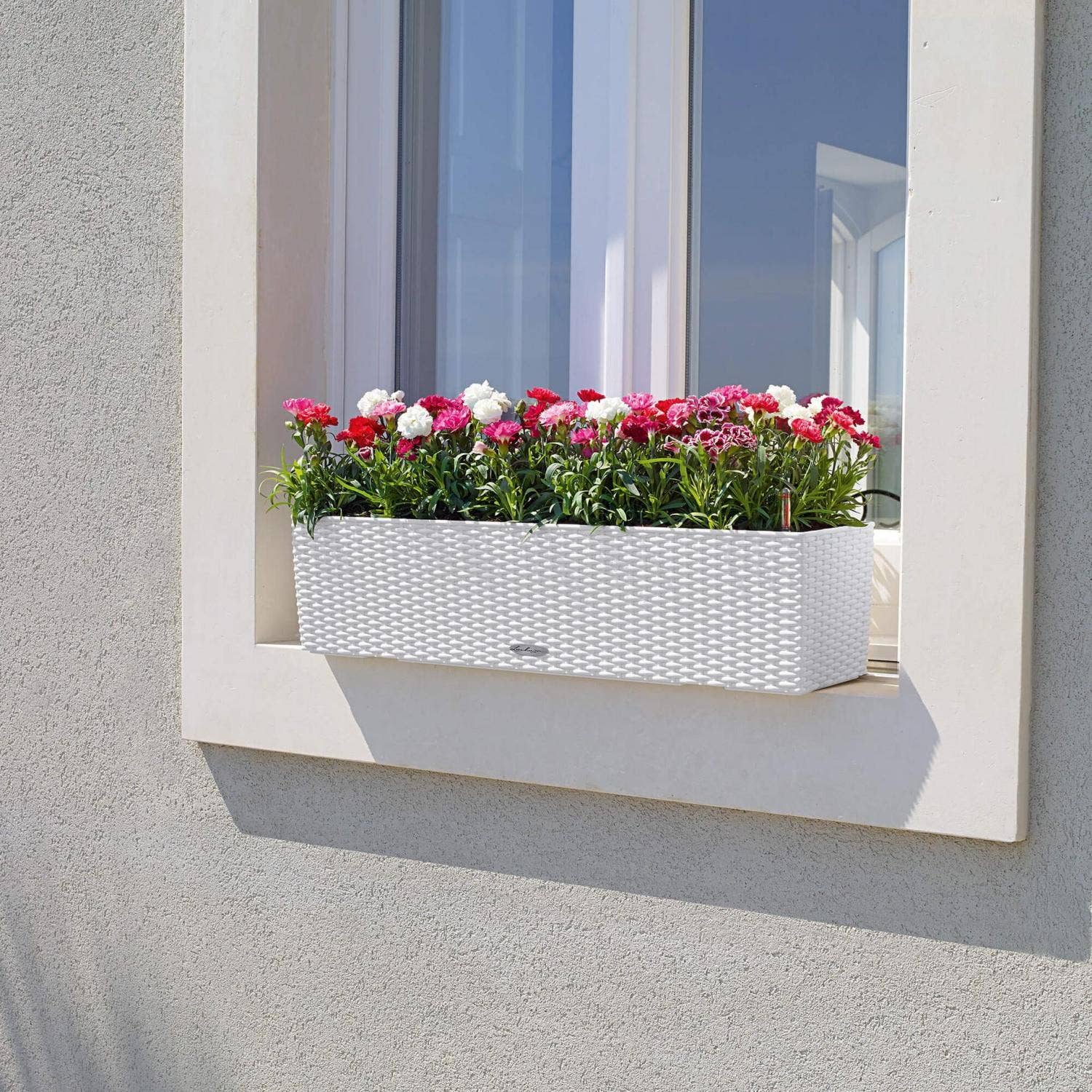 Lechuza Self Watering Planters – wholesale Planter box – LECHUZA BALCONERA Cottage Poly Resin Window Box Planter14